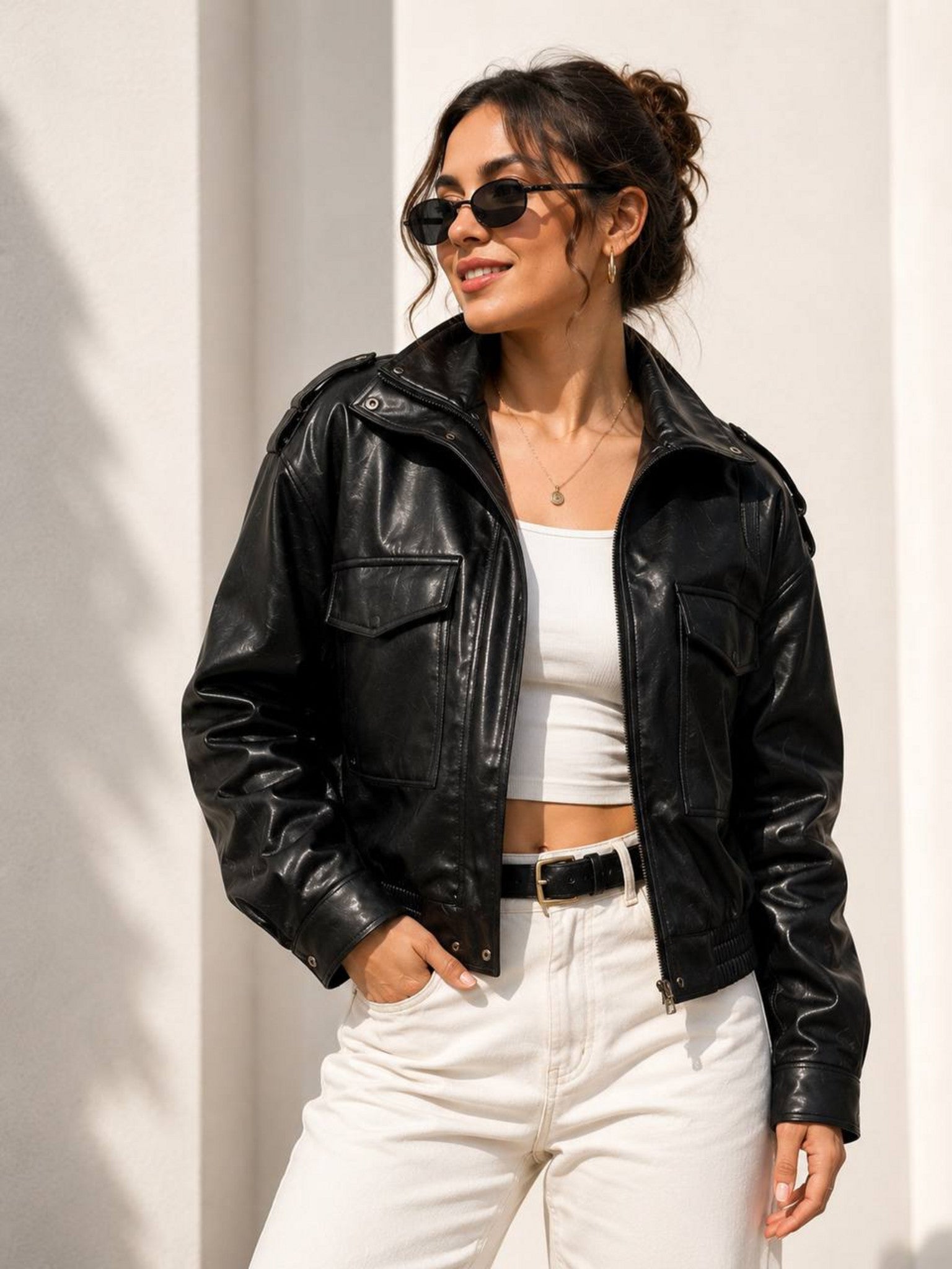 Chaqueta Urbana Oversize color negro
