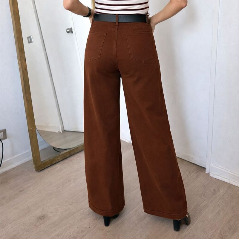 Pantalón Palazzo Tiro Alto Elasticado